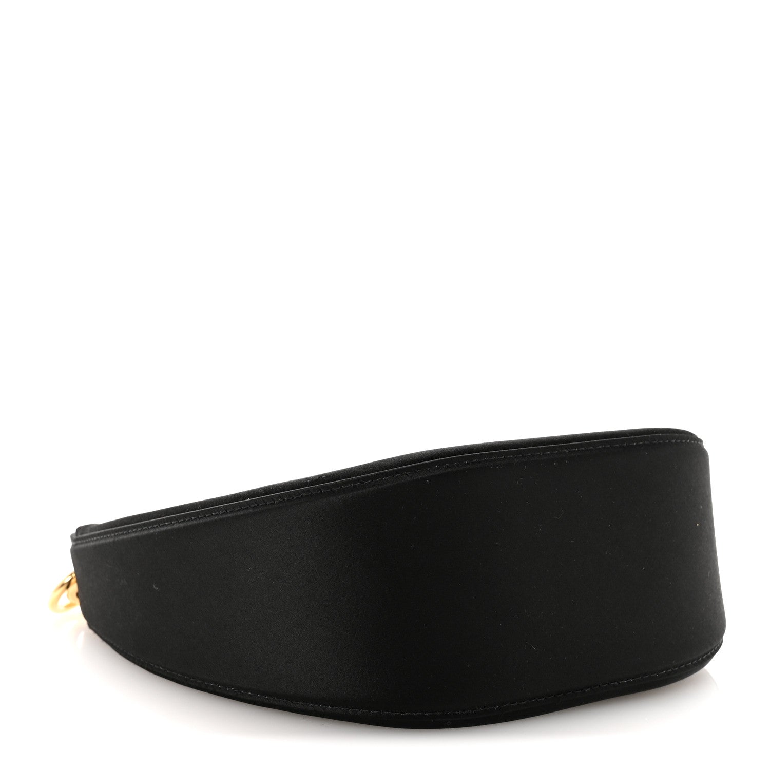 Valentino Garavani Satin Crystal Mini Vlogo Moon Bag Black 4 of 9