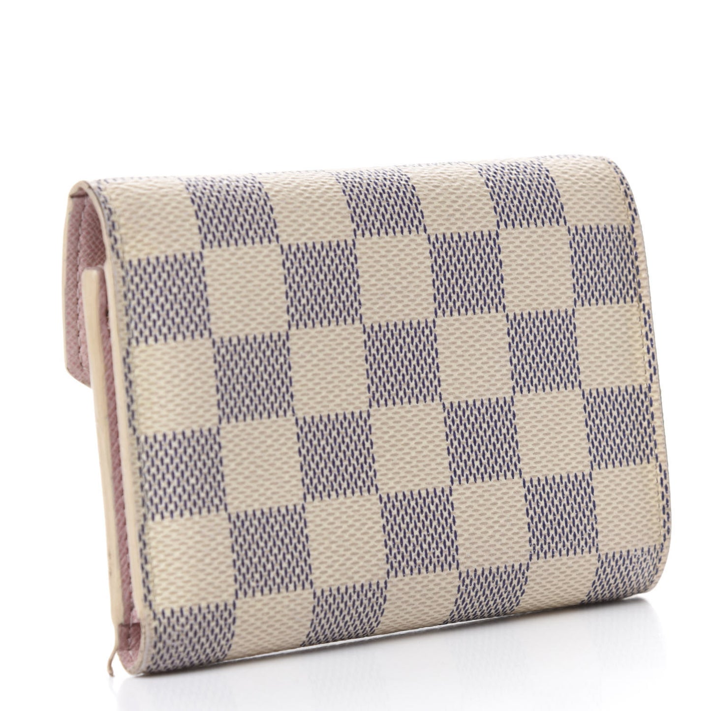 Damier Azur Victorine Wallet Rose Ballerine