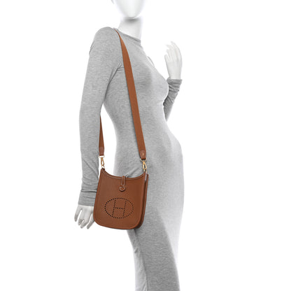 Hermes Taurillon Clemence Evelyne TPM Gold 2 of 12