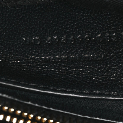 Saint Laurent Patent Y Quilted Monogram Small Loulou Chain Satchel Black 7 of 9