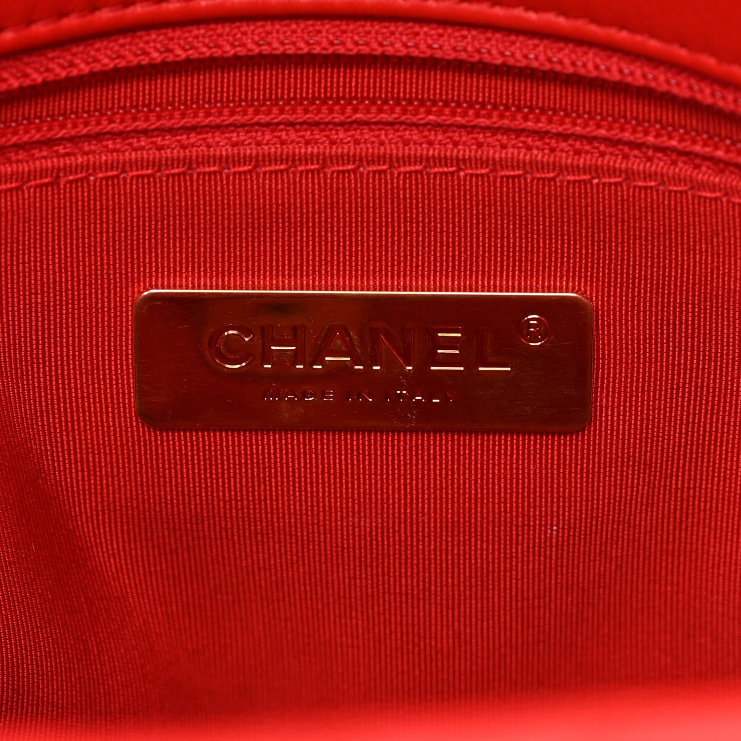 Chanel Jersey Lambskin Quilted Large Chanel 19 Flap Red 6 of 12