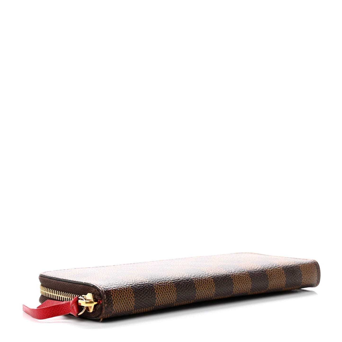 Damier Ebene Clemence Wallet Cherry