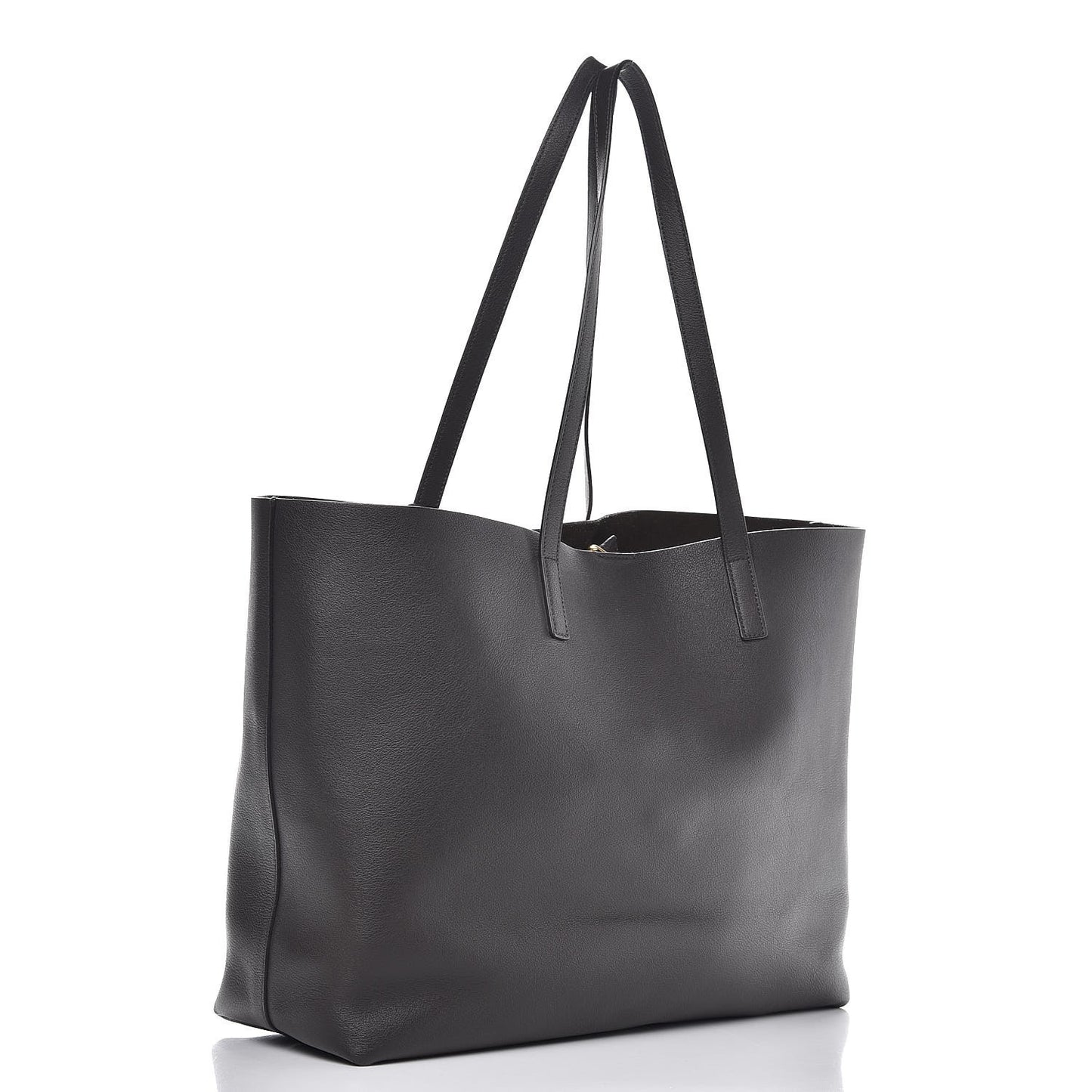 Calfskin Large Shopping Tote Dark Grey