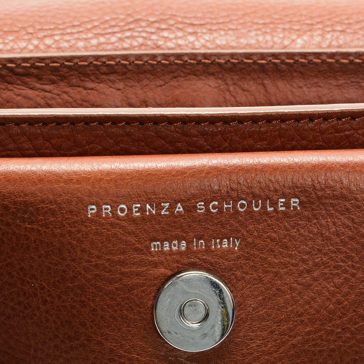 Calfskin Mini PS11 Classic Shoulder Bag Saddle