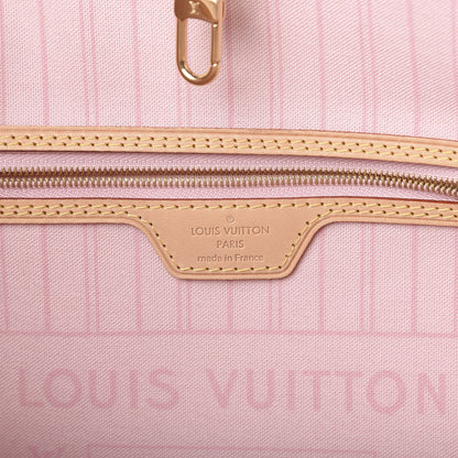 Louis Vuitton Damier Azur Neo Neverfull MM Rose Ballerine 6 of 11