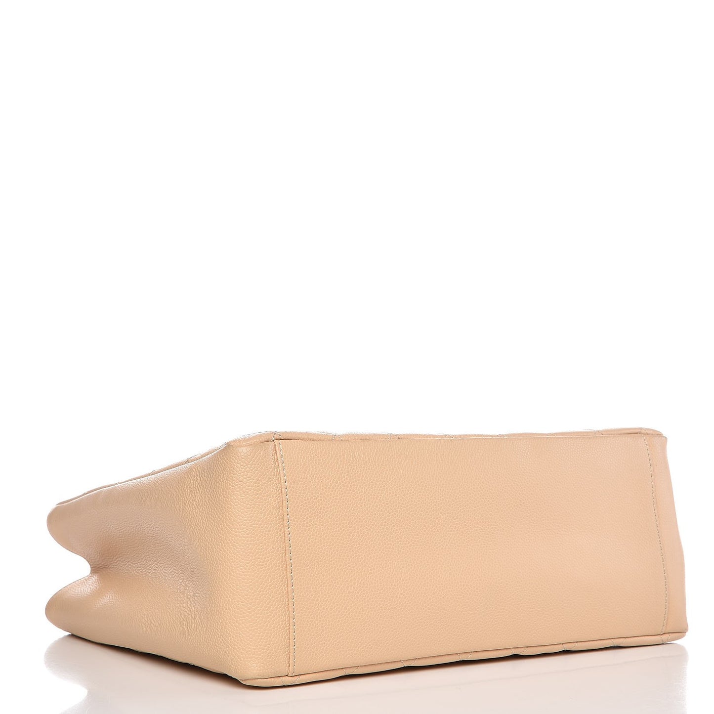Caviar Quilted Grand Shopping Tote GST Beige Clair