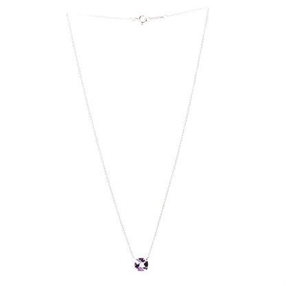 Tiffany Sterling Silver Amethyst Sparklers Pendant Necklace 2 of 5