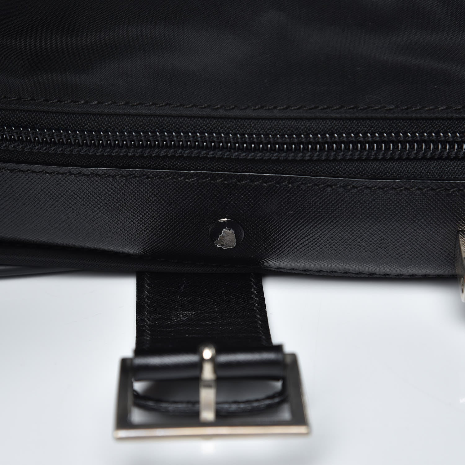 Prada Tessuto Nylon Saffiano Luggage Black 11 of 19