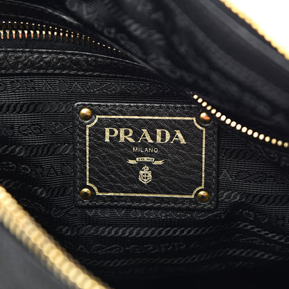 Prada Vitello Daino Shopping Satchel Black 6 of 12