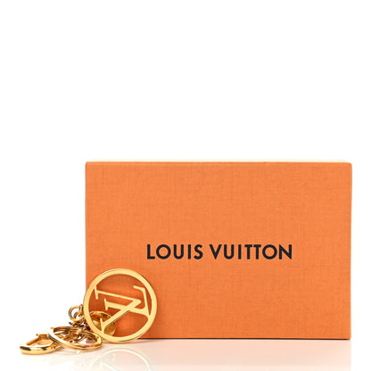 Louis Vuitton Metal LV Circle Bag Charm Key Holder Gold 7 of 7