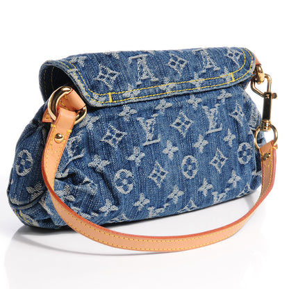 Louis Vuitton Monogram Denim Mini Pleaty Blue 3 of 7