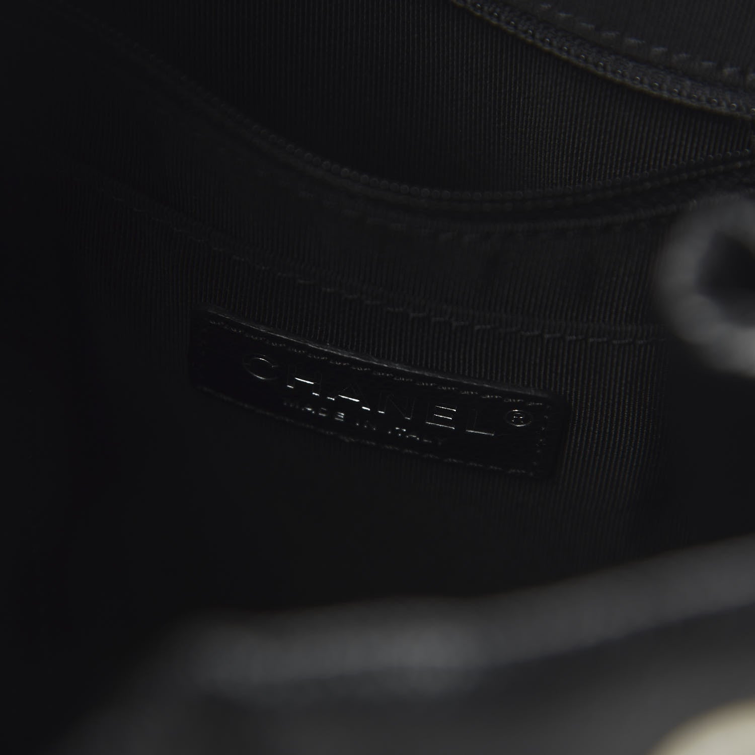 Chanel Caviar Quilted Small Chain Bucket Bag Black 8 of 11