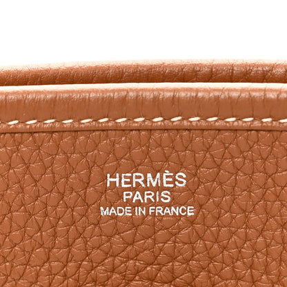 Hermes Taurillon Clemence EVELYNE III PM Gold 10 of 21