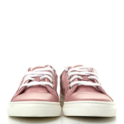 Gucci GG Monogram Calfskin Womens Low Top Sneakers 37 Pink Soft Pink 2 of 7