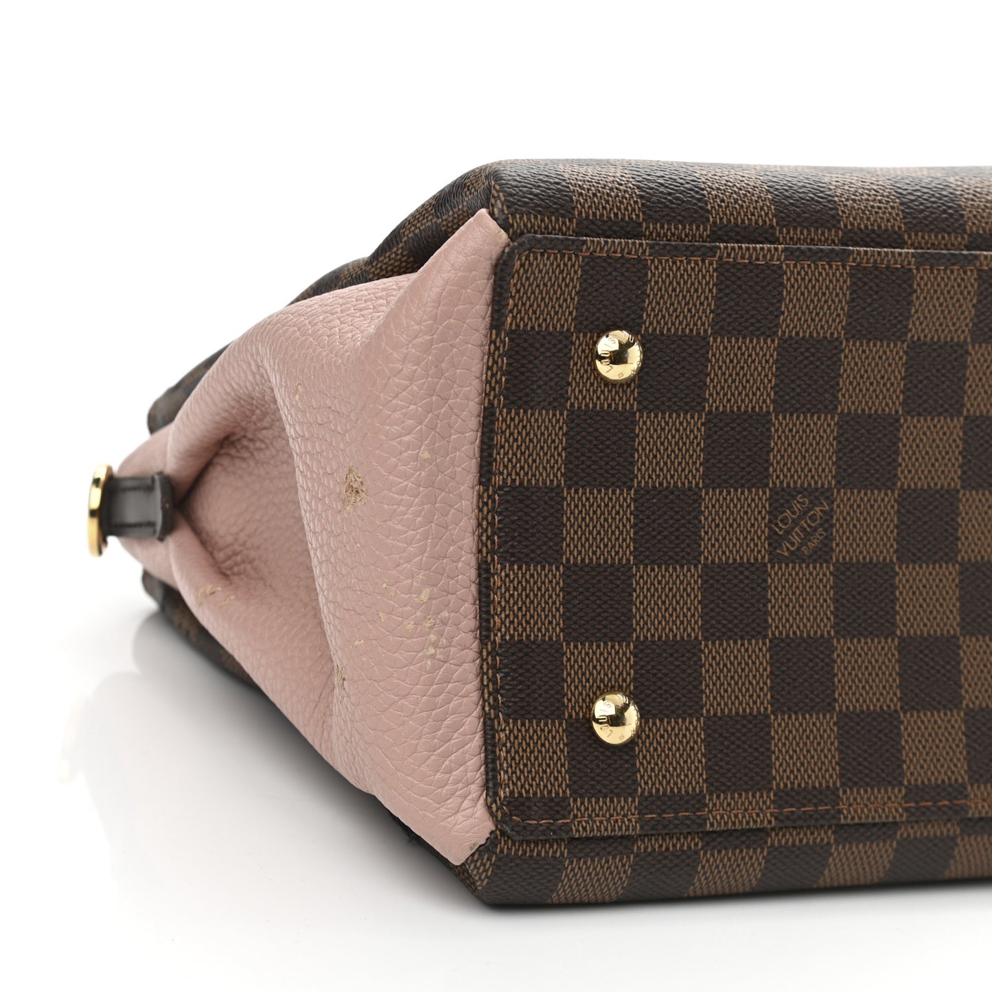 Cuir Taurillon Damier Ebene Normandy Magnolia
