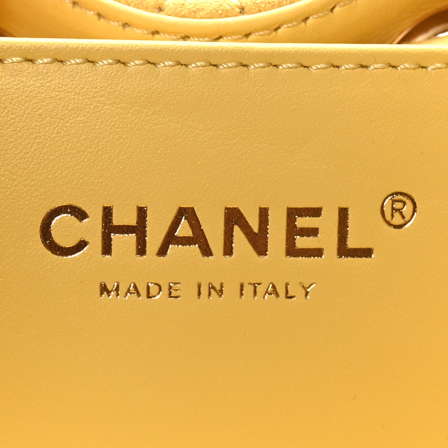 Chanel Suede Quilted Mini Chanel 25 Handbag Yellow 5 of 9