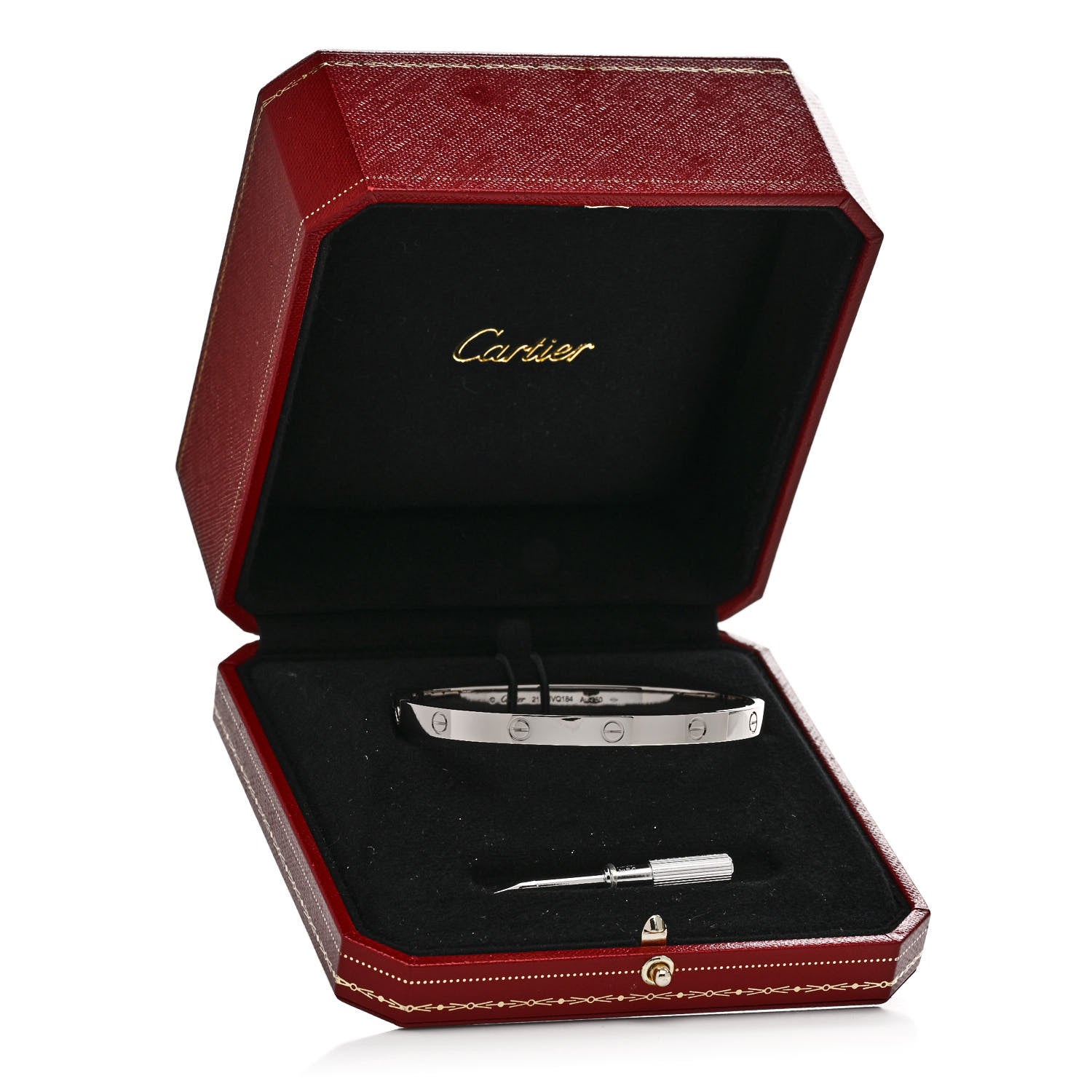 Cartier 18K White Gold LOVE Bracelet 21 9 of 9