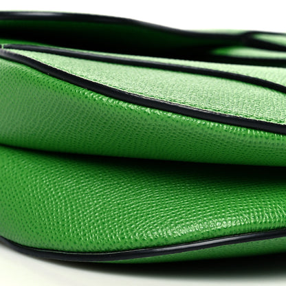 Christian Dior Grained Calfskin Saddle Bag Green 8 of 9