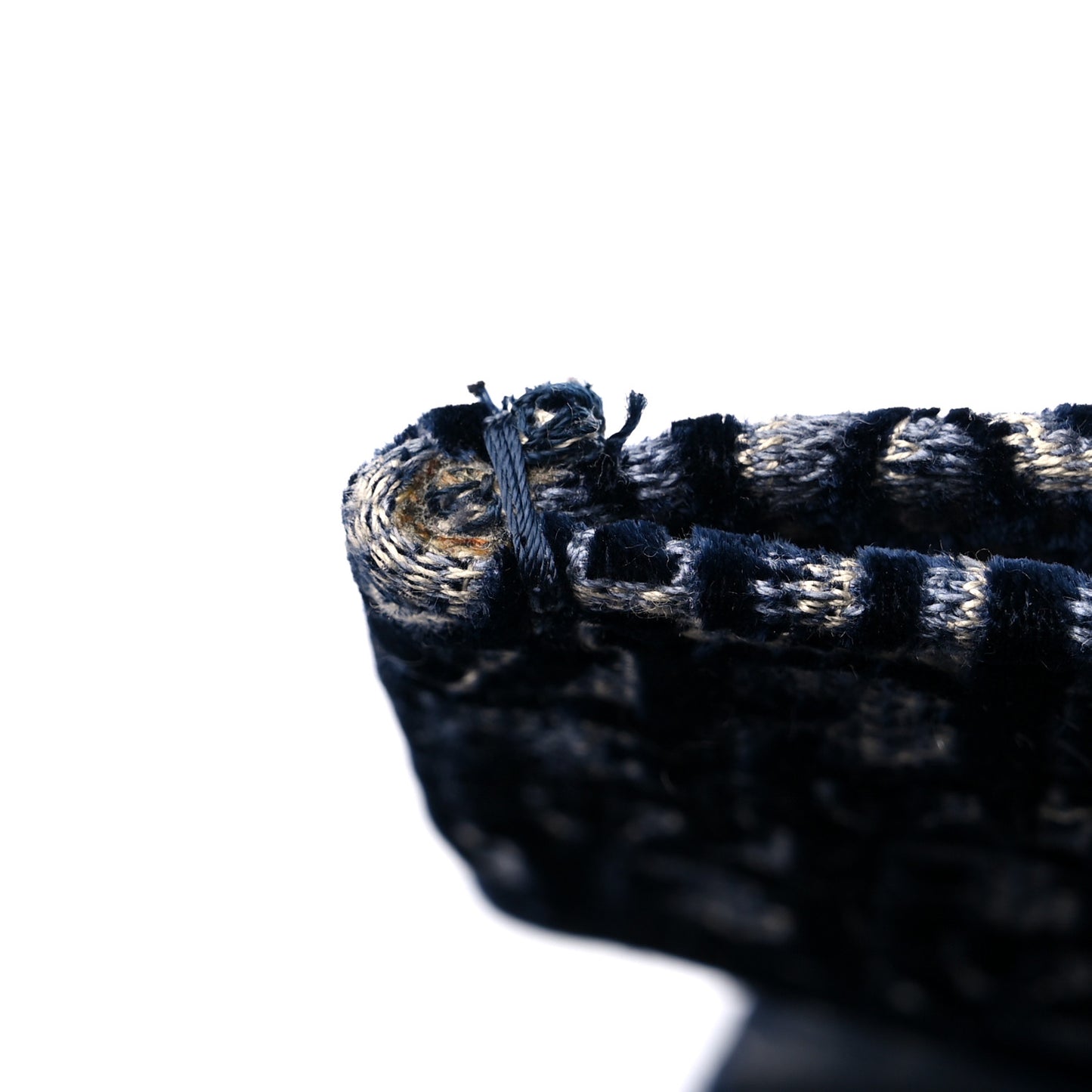 Oblique Velvet Medium Book Tote Blue Multicolor