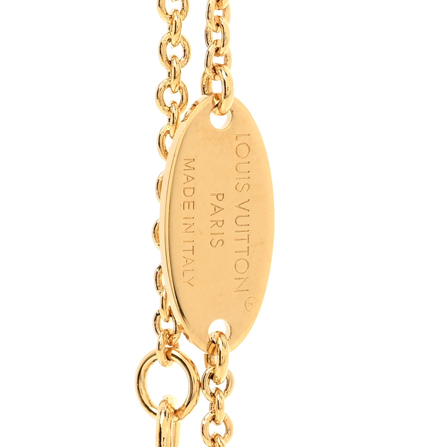 Louis Vuitton Metal Enamel LV Iconic Bracelet Gold Light Pink 4 of 6