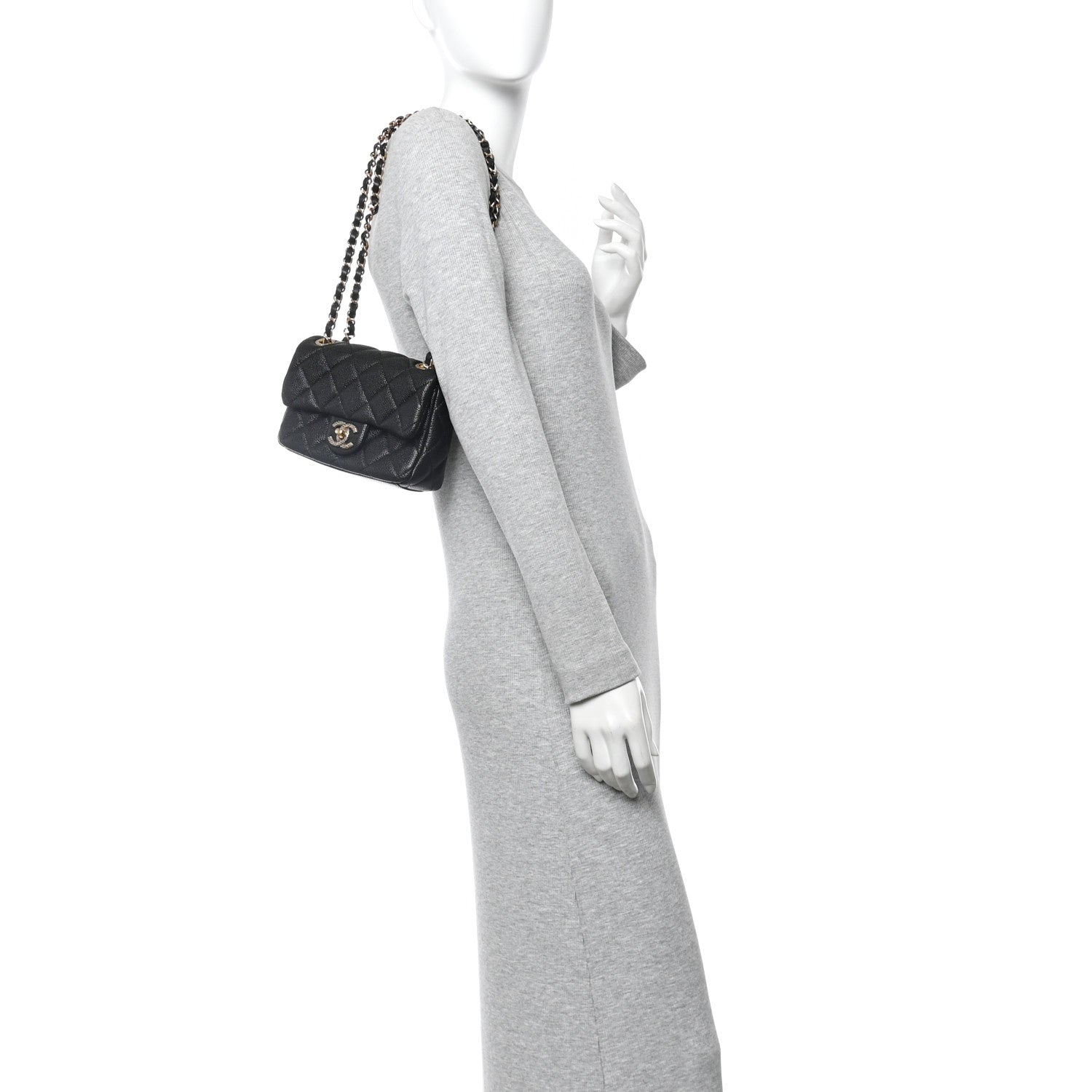 Chanel Grained Lambskin Quilted Mini Flap Black 2 of 11