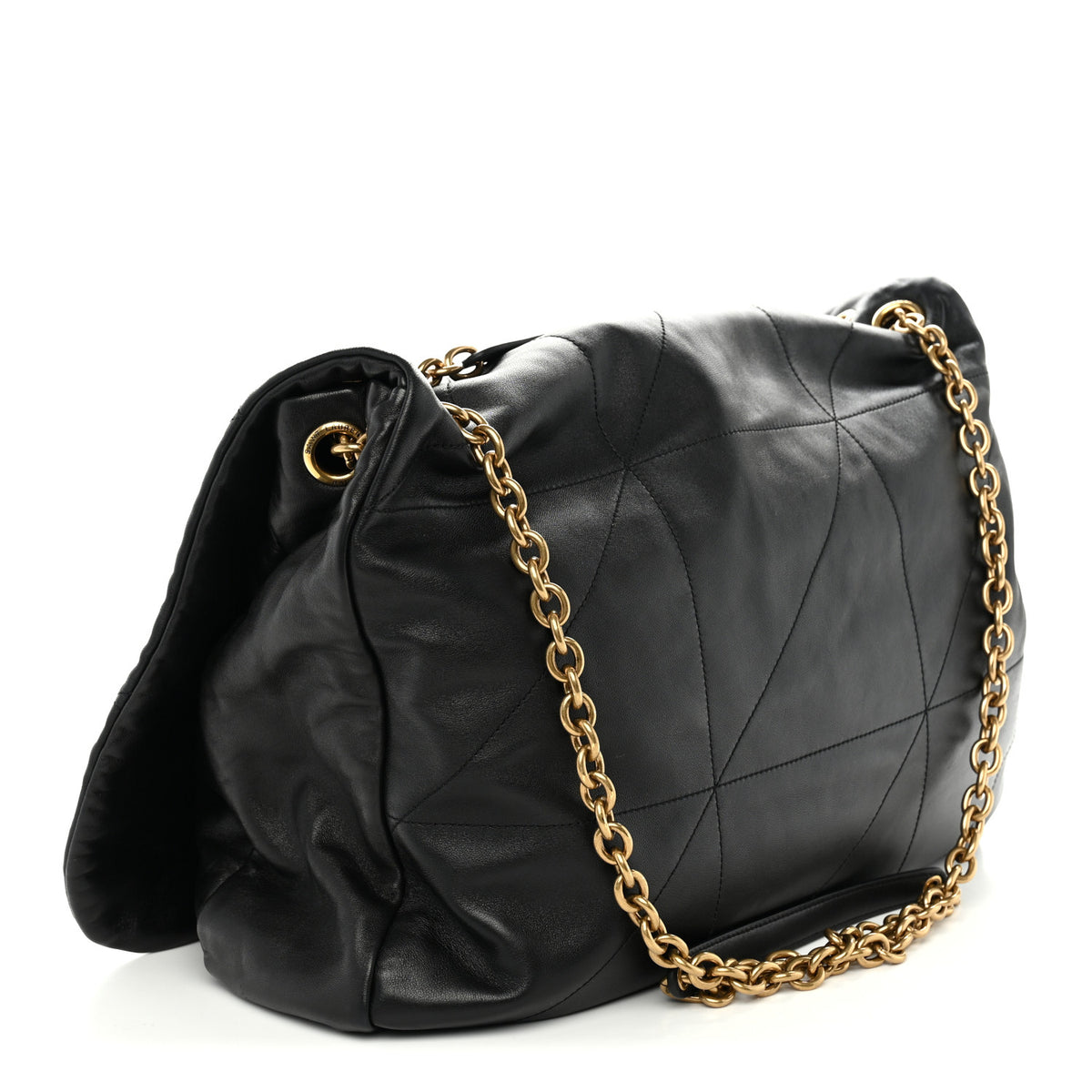 Lambskin Matelasse Monogram Large Jamie 4.3 Black