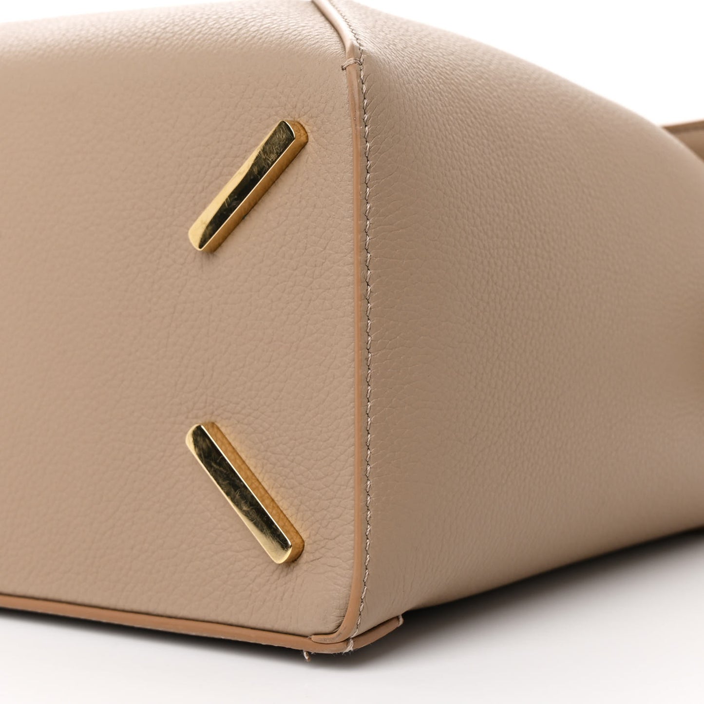 Soft Grained Calfskin Medium Puzzle Edge Bag Sand