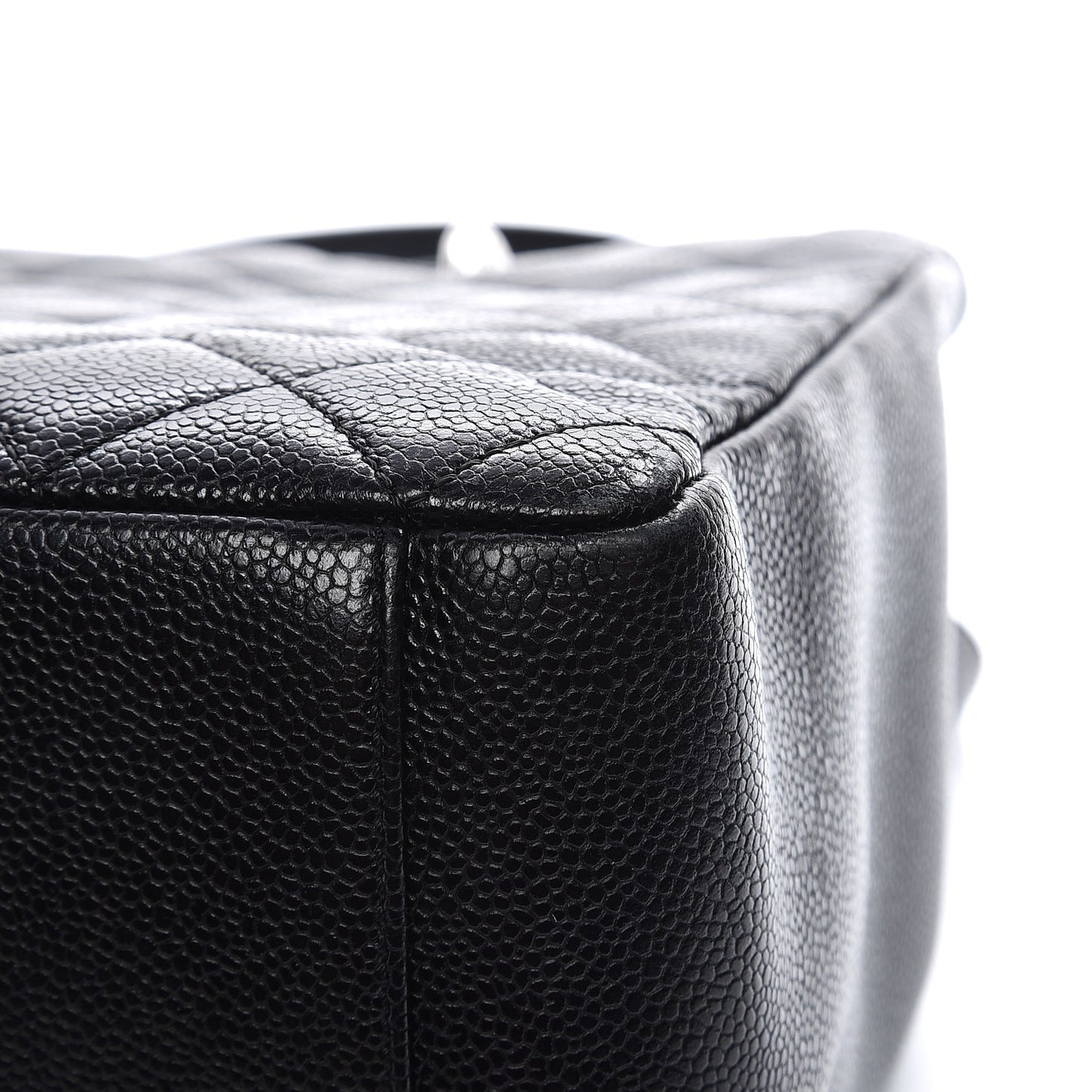 Caviar Quilted Grand Shopping Tote GST Black
