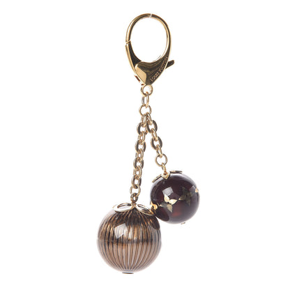 Louis Vuitton Mini Lin Croisette Bag Charm Brown 1 of 2