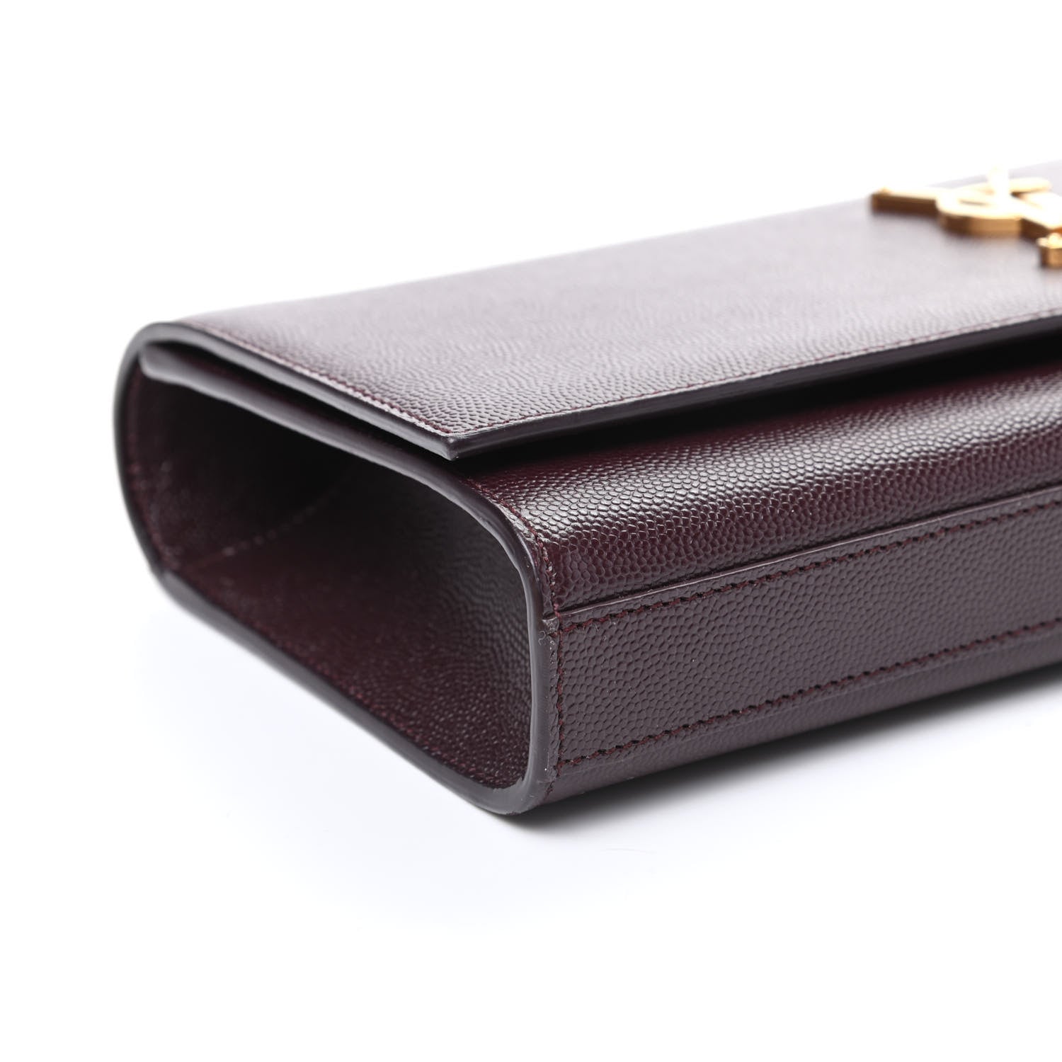 Saint Laurent Grain De Poudre Classic Monogram Cassandre Clutch Amaranto 7 of 8
