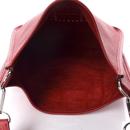 Hermes Taurillon Clemence Evelyne III PM Rouge Casaque 4 of 8