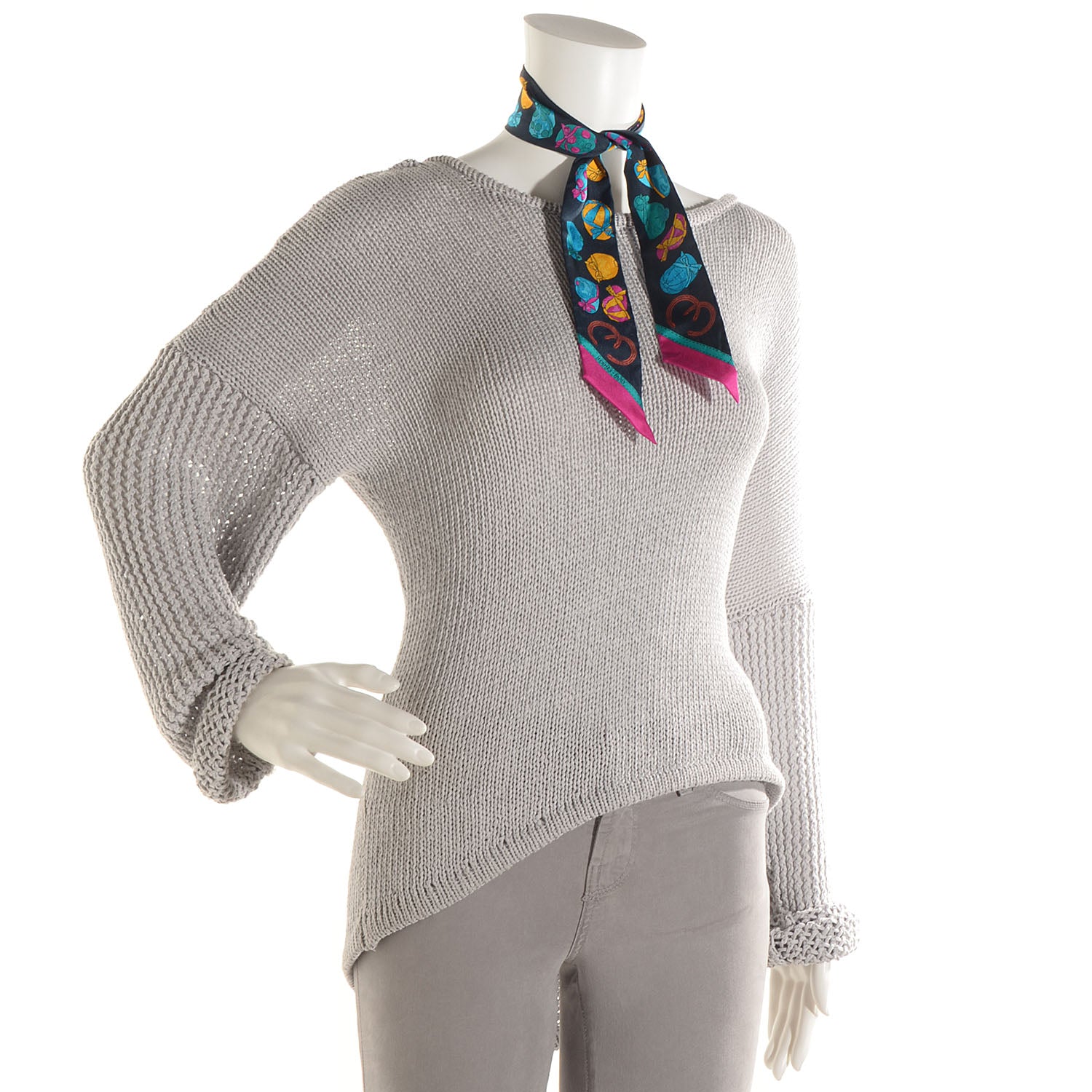 Hermes Silk Jockey Twilly Caban Rose Vif Canard 2 of 6