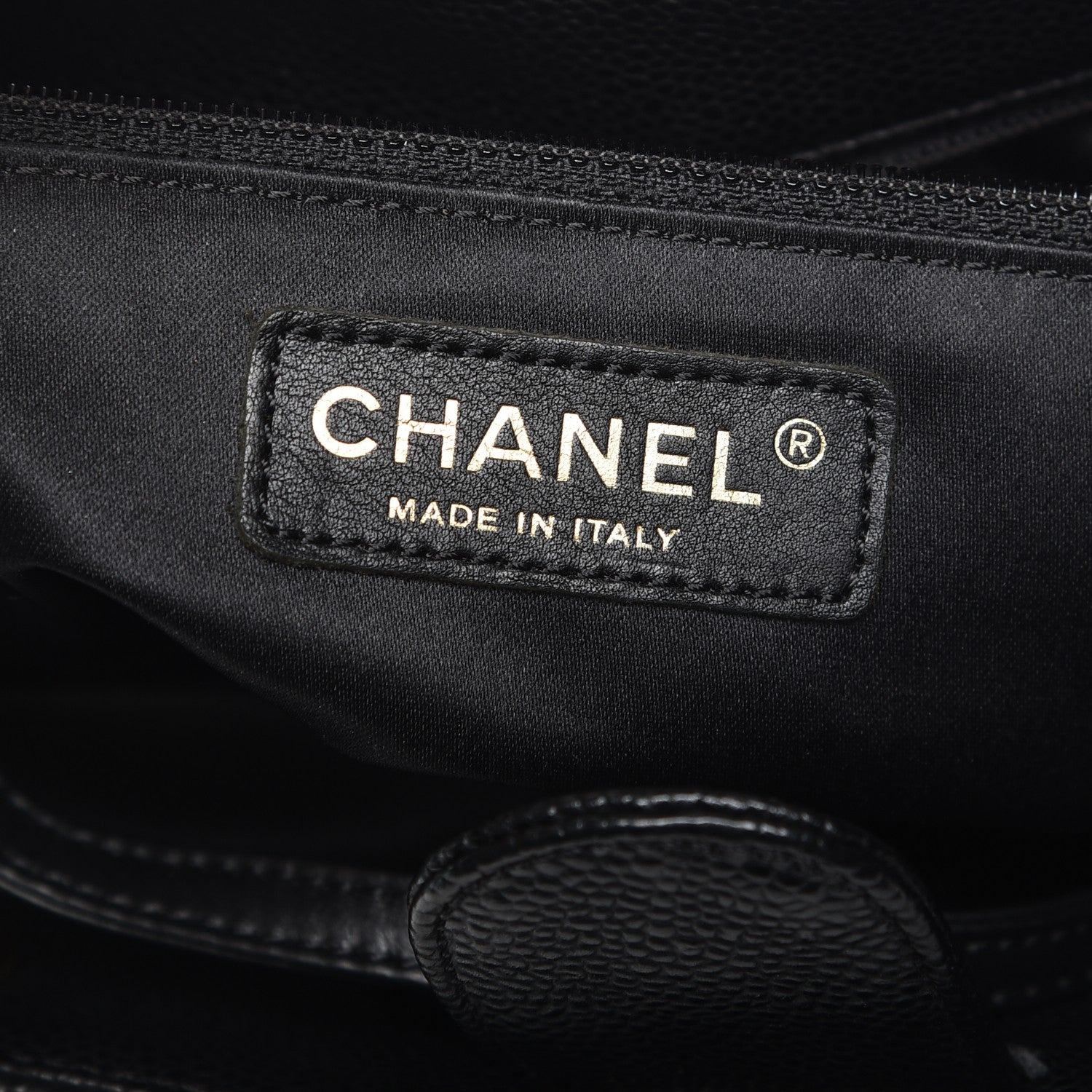 Chanel Caviar Quilted Petit Shopping Tote PST Black 8 of 9