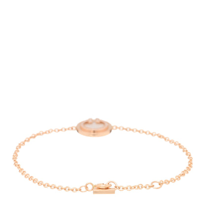 Tiffany 18K Rose Gold Diamond Mother of Pearl T Circle Bracelet 2 of 3