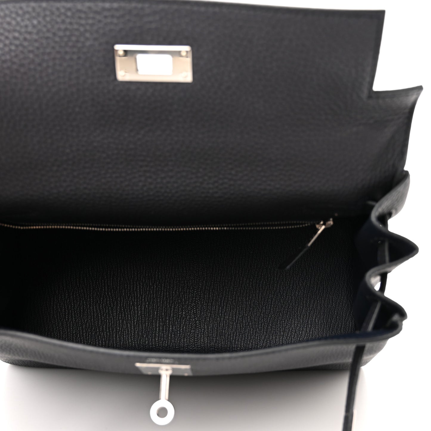 Togo Au Galop Kelly Retourne 28 Bleu Indigo Black Cuivre