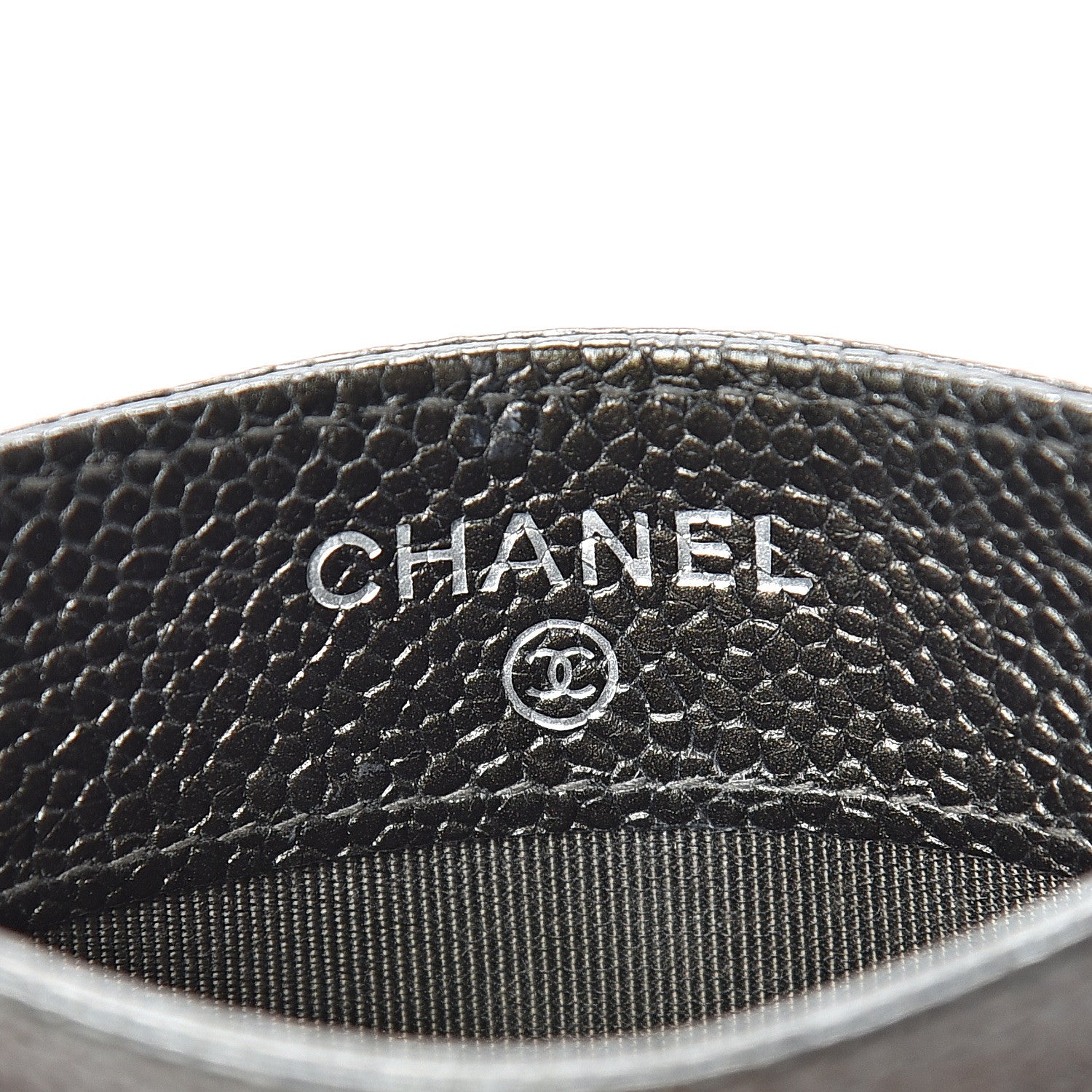 Chanel Caviar Quilted Card Holder Dark Charcoal 5 of 13