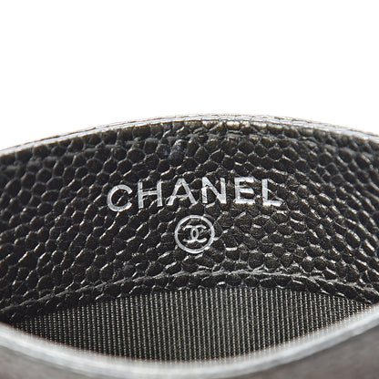 Chanel Caviar Quilted Card Holder Dark Charcoal 5 of 13