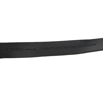 Gucci Econyl Nylon Monogram Lift Belt Logo Buckle 100 40 Belt Black 3 of 3