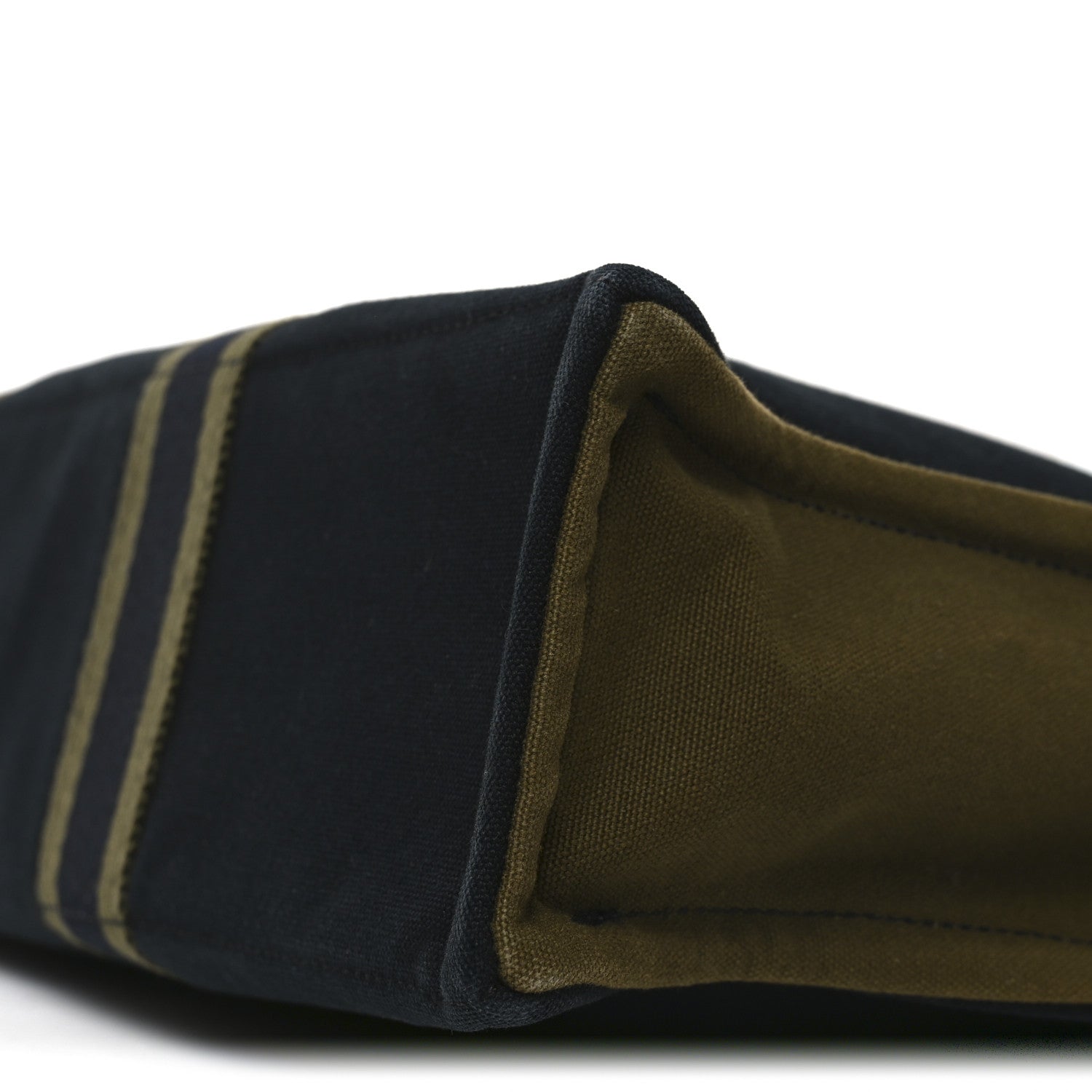 Hermes Canvas Fourre Tout MM Navy Green 14 of 17