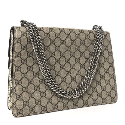 Gucci GG Supreme Monogram Snakeskin Crystal Embroidered Medium Dionysus Shoulder Bag 3 of 10
