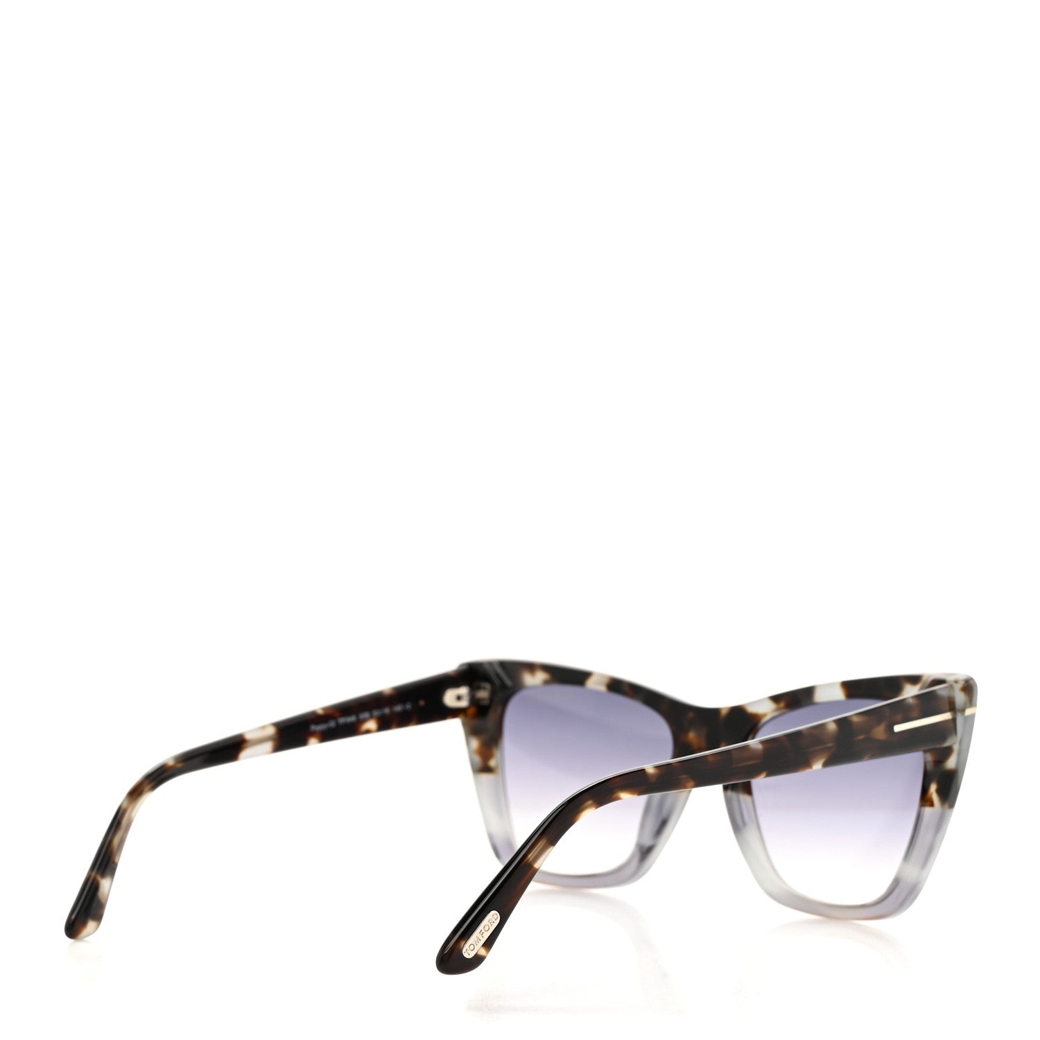 Tom Ford Acetate Poppy-02 Sunglasses TF845 Tortoise Grey 4 of 7