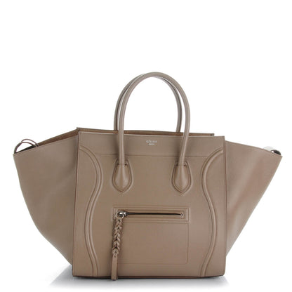 Celine Grained Calfskin Medium Phantom Luggage Taupe 1 of 8