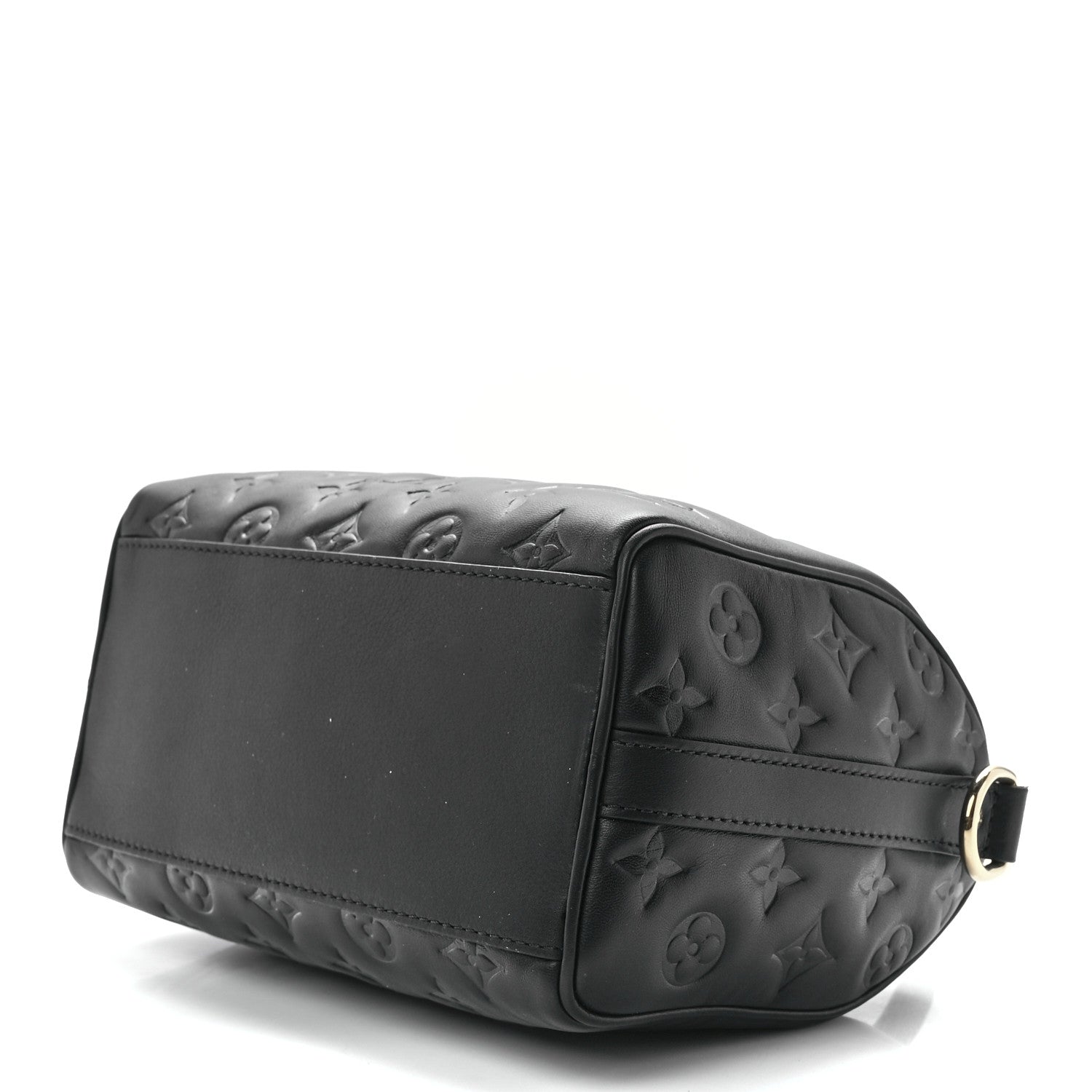 Louis Vuitton Lambskin Embossed Monogram Speedy 22 Bandouliere Black 8 of 10