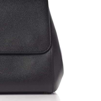 Dolce & Gabbana Dauphine Large Miss Sicily Satchel Black 9 of 19