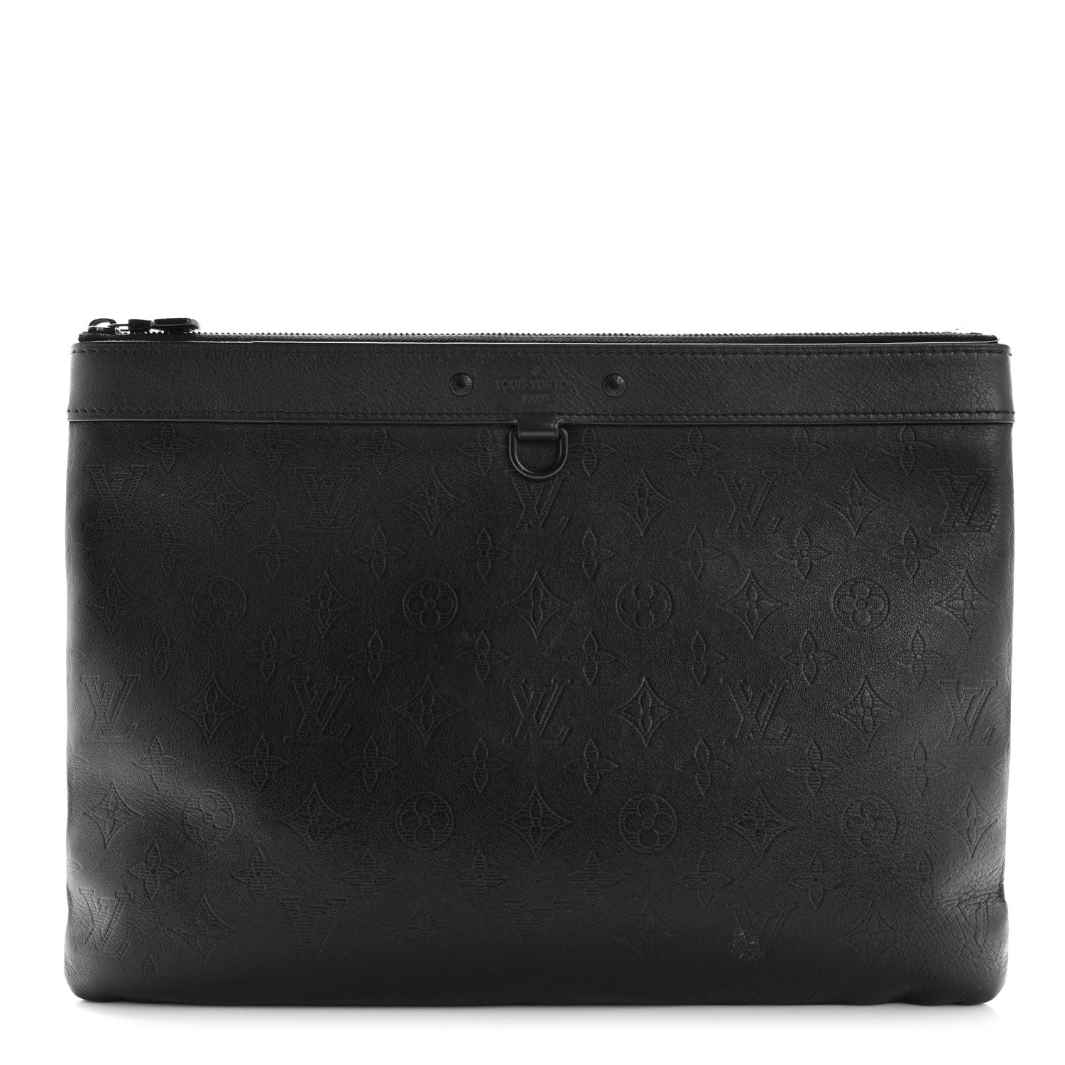 Louis Vuitton Calfskin Monogram Shadow Discovery Pochette Black 1 of 7