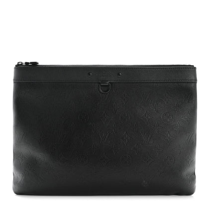 Louis Vuitton Calfskin Monogram Shadow Discovery Pochette Black 1 of 7