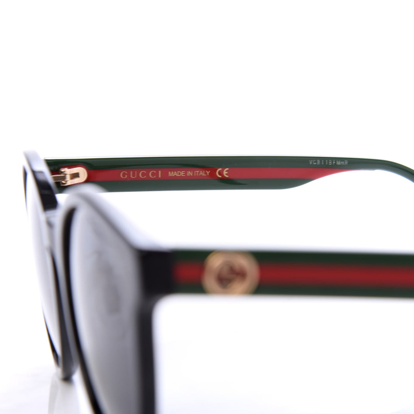 Acetate GG Web Round Eye Sunglasses GG0854SK Black