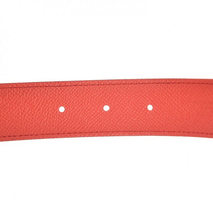 Hermes Swift Epsom 32mm Belt Strap 85 Vermilion Rose Jaipur 5 of 6