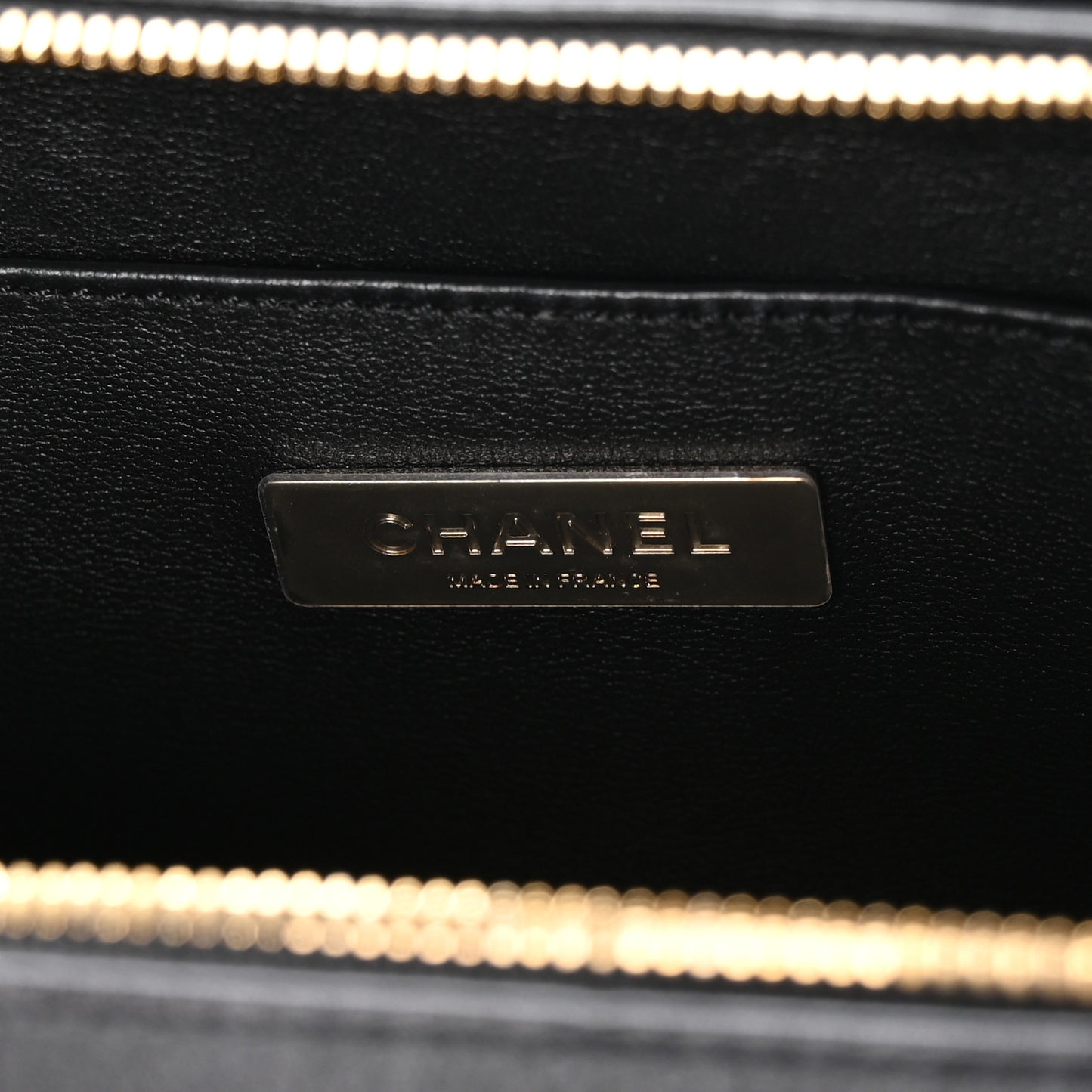 Calfskin Quilted Small Studded Square Vanity Case Black