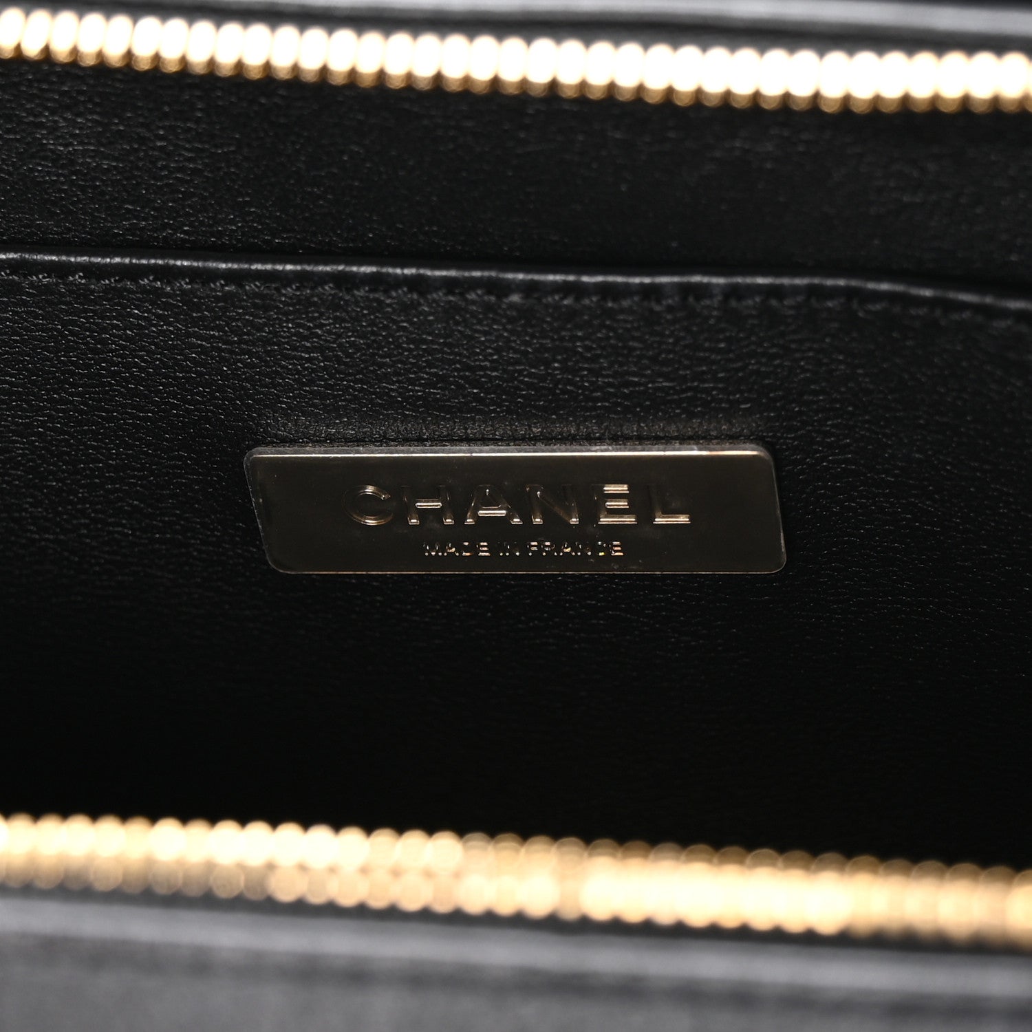 Chanel Calfskin Quilted Small Studded Square Vanity Case Black 6 of 10